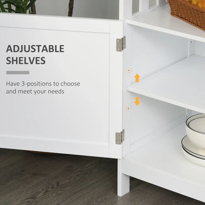 Wooden Console Table, Open Shelf, 2 Layer Cabinet, Kitchen Furniture Bar Cabinets at Gallery Canada