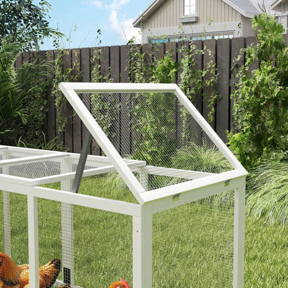 Extra Large Chicken Coop, 117", Asphalt Roof, Slide-out Tray, Nesting Box, Grey Chicken Coops at Gallery Canada