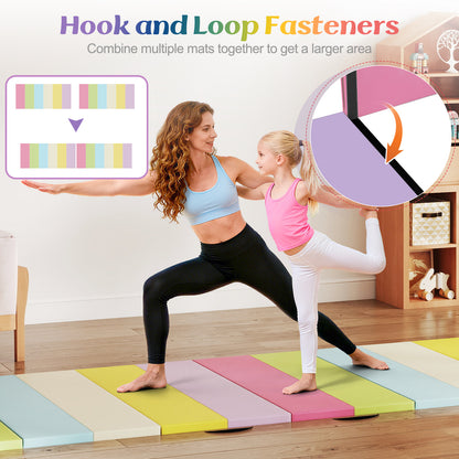 PU Leather Tri-Folding Gymnastics Mat, Macaron Yoga & Gym Mats at Gallery Canada