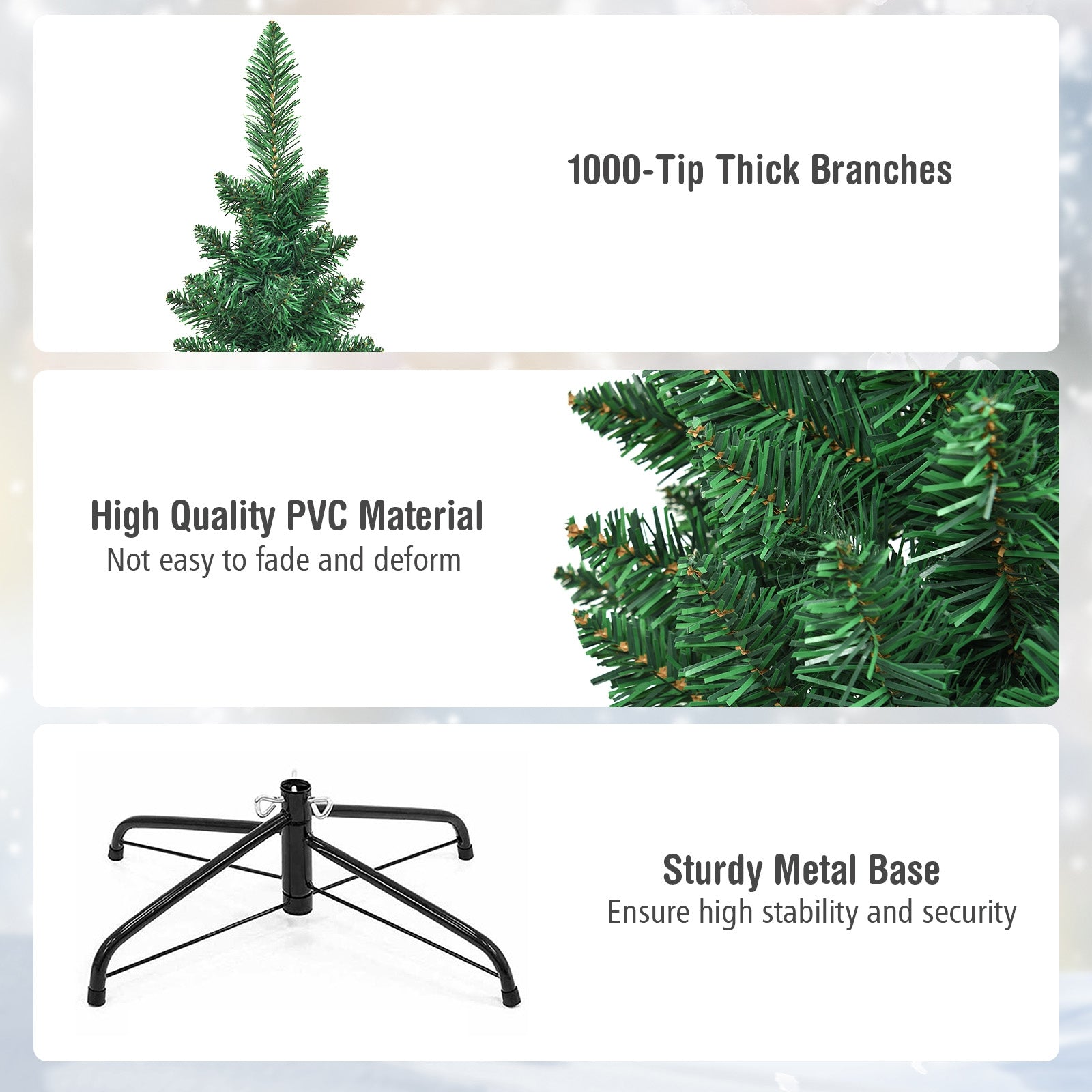 PVC Artificial Slim Pencil Christmas Tree, 8 Feet, Green Christmas Tree at Gallery Canada