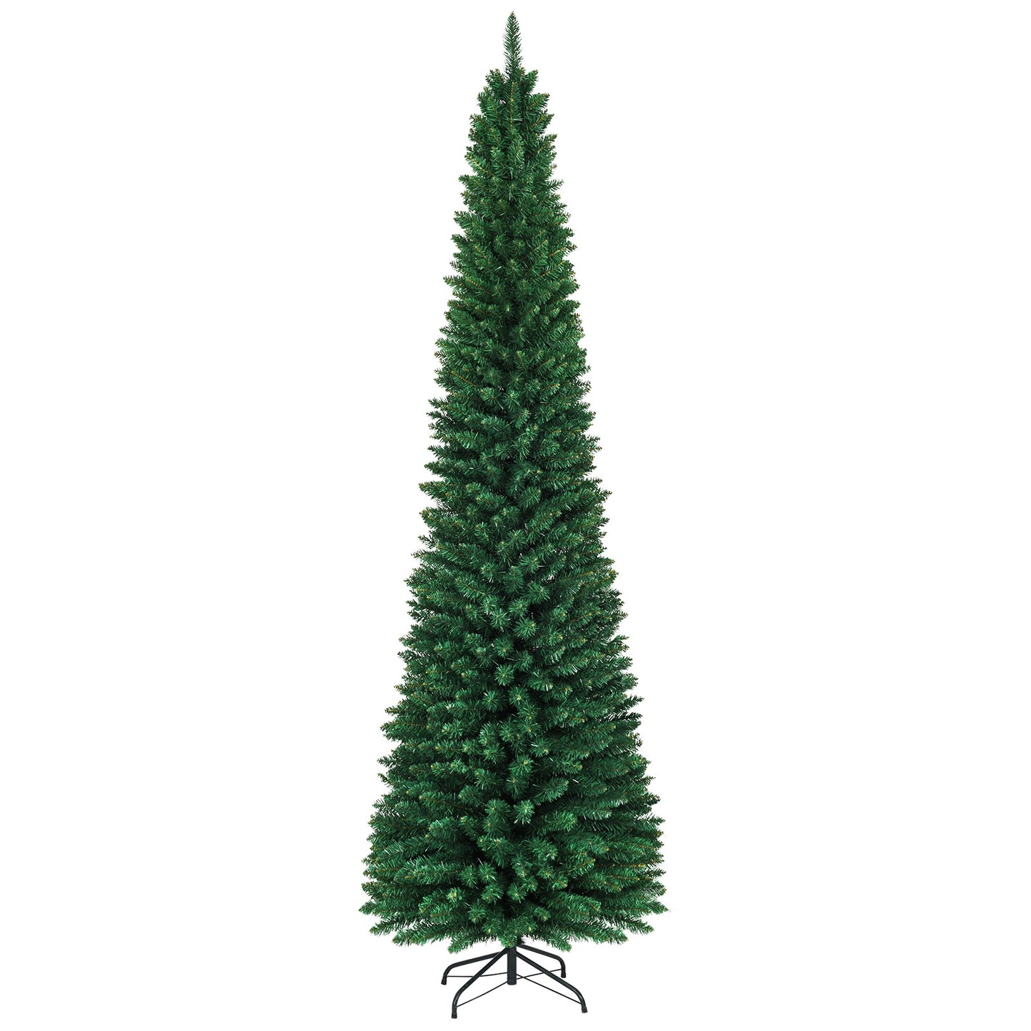 PVC Artificial Slim Pencil Christmas Tree, 9', Green Christmas Tree at Gallery Canada