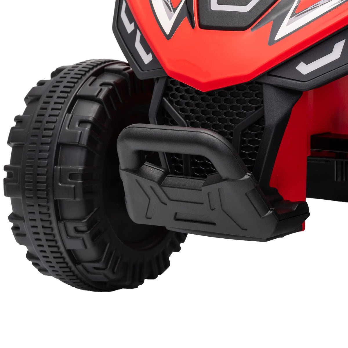 6V Kids ATV Quad, Button Control, 45Mins Runtime, Red Electric Toy Cars at Gallery Canada