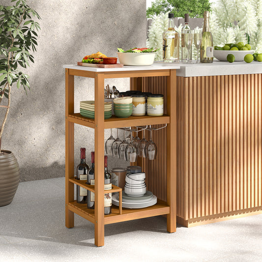 Acacia Wood Storage Cabinet, Patio Buffet Bar Table Outdoor & Patio Furniture Options at Gallery Canada