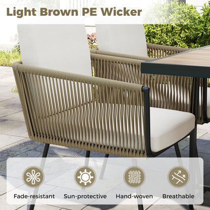 Patio Dining Chairs Set Of 4, Rattan, Off White Patio Dining Chairs at Gallery Canada