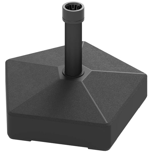 Heavy Duty Outdoor Umbrella Stand Base, Black Umbrella Bases Black at Gallery Canada