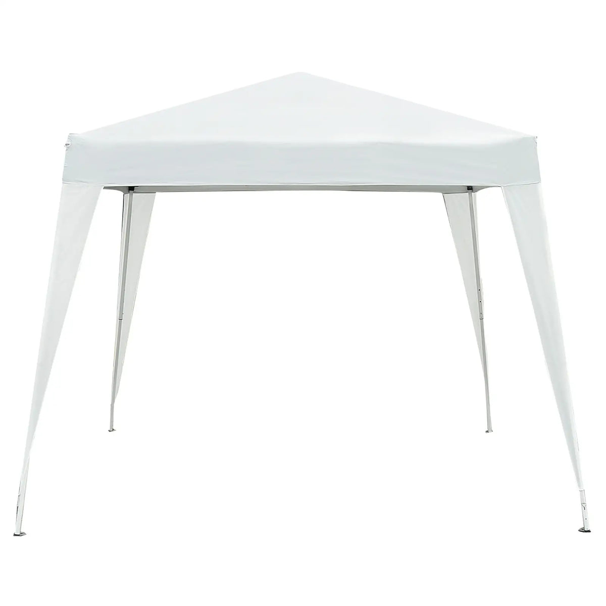 10' Folding Pop-Up Garden Gazebo, Transport Bag, White Pop Up Canopies at Gallery Canada