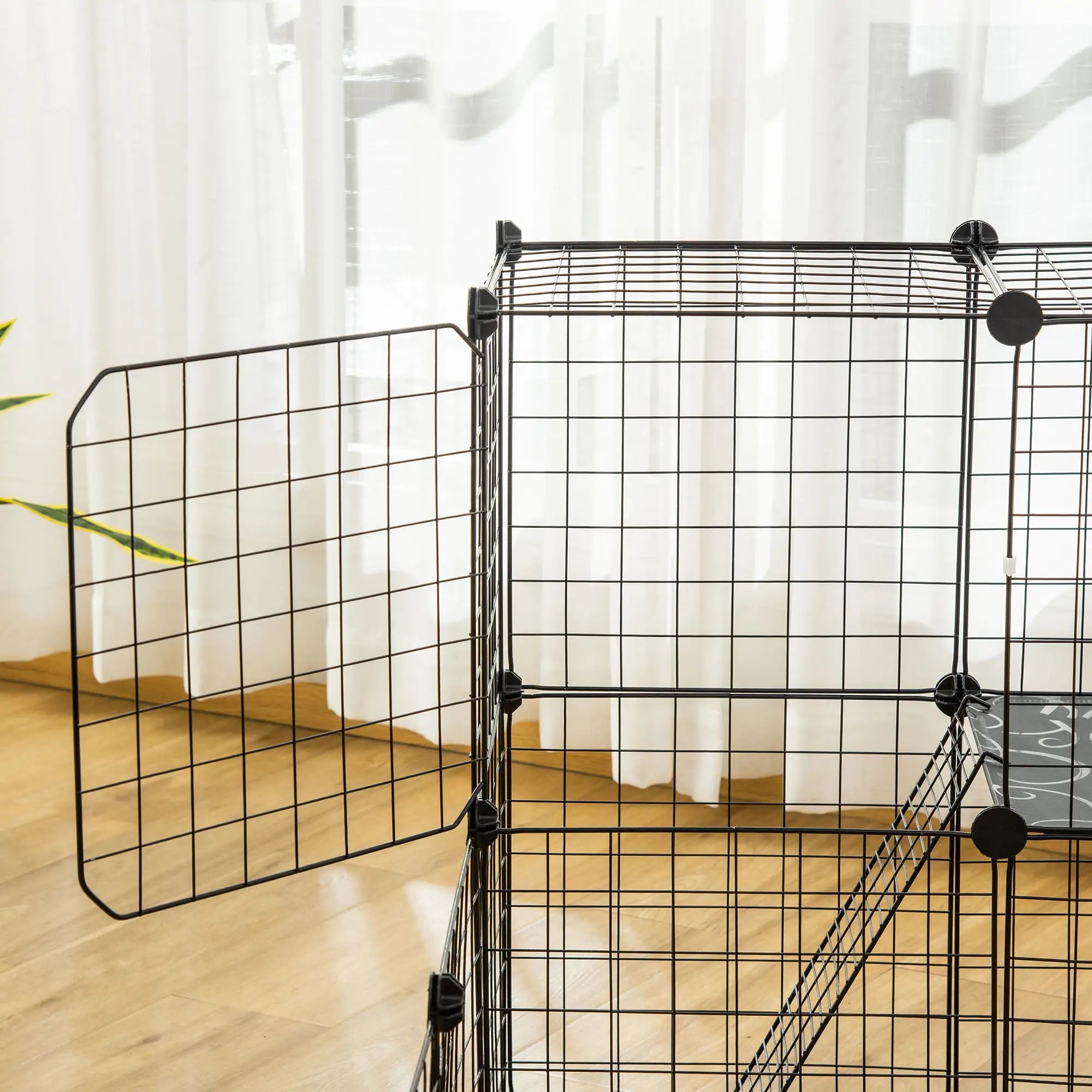 Small Animal Cage, Rabbit Guinea Pig Playpen, 31 Panels, 41.3