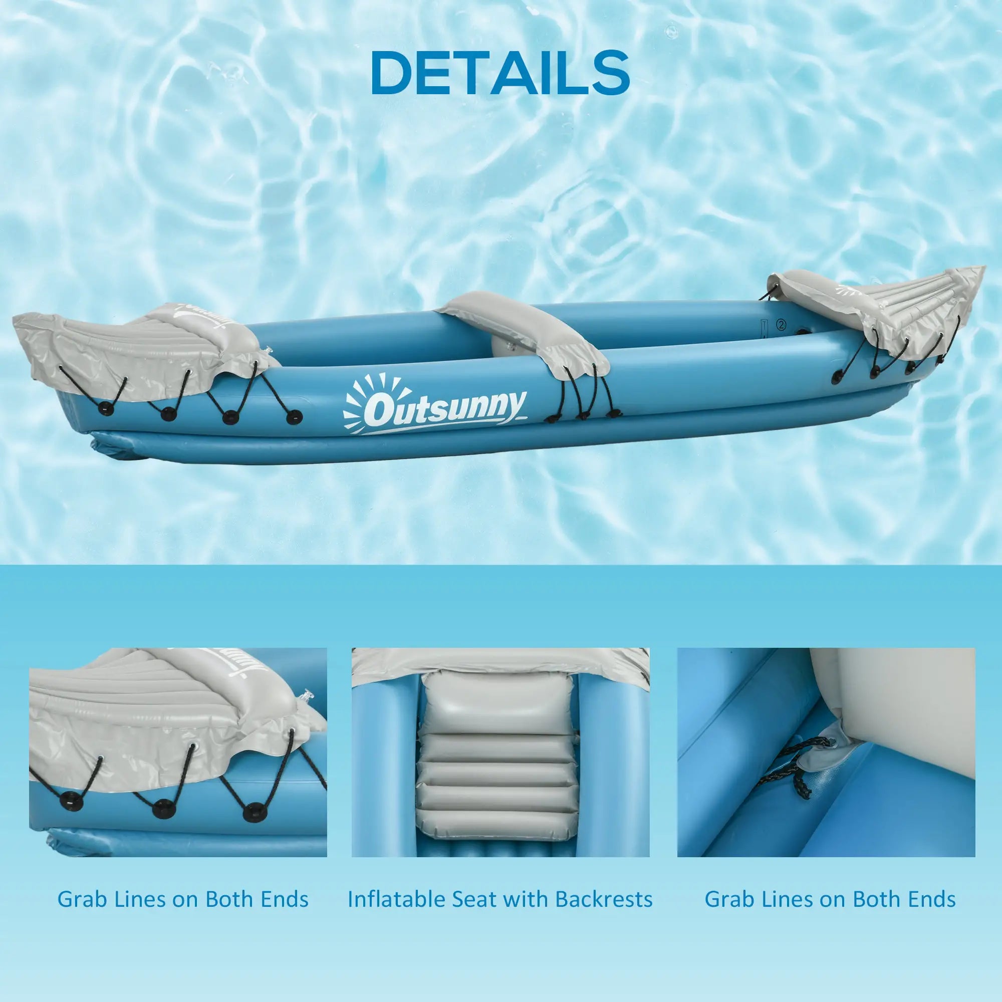 2 Person Inflatable Kayak with Pump and Aluminum Oars Water Sports & Boating Supplies at Gallery Canada