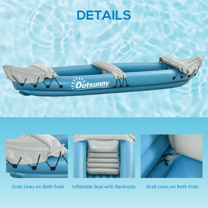 2 Person Inflatable Kayak with Pump and Aluminum Oars Water Sports & Boating Supplies at Gallery Canada