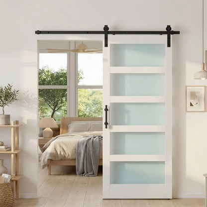 Sliding Barn Door 36x84 In, PVC, Hardware Kit, White Door Hardware at Gallery Canada