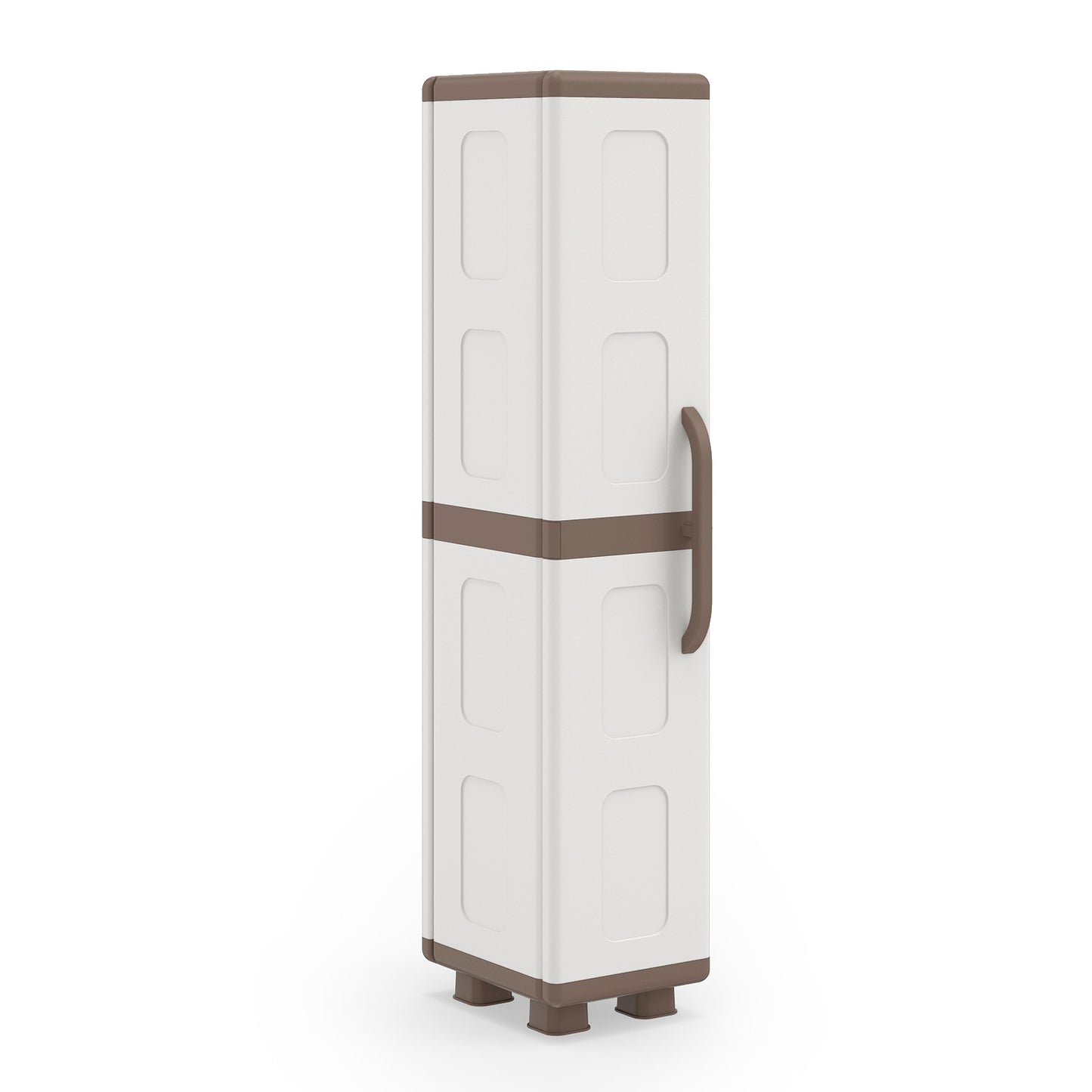 Plastic Kitchen Pantry, 4 Adjustable Shelves, Single Door, Beige Sideboards Cabinets & Buffets at Gallery Canada