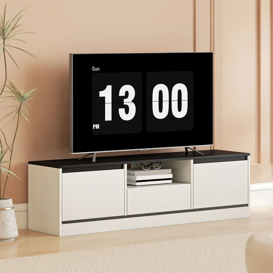 TV Stand For 55-60 Inch TV, Entertainment Center, White TV Stands White, Black at Gallery Canada