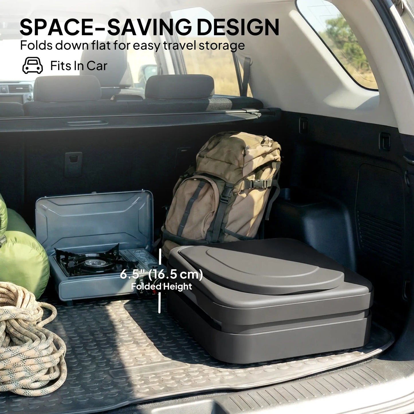 Portable Toilet, Foldable Porta Potty, 12 Coagulant Packets Camping Toilets at Gallery Canada