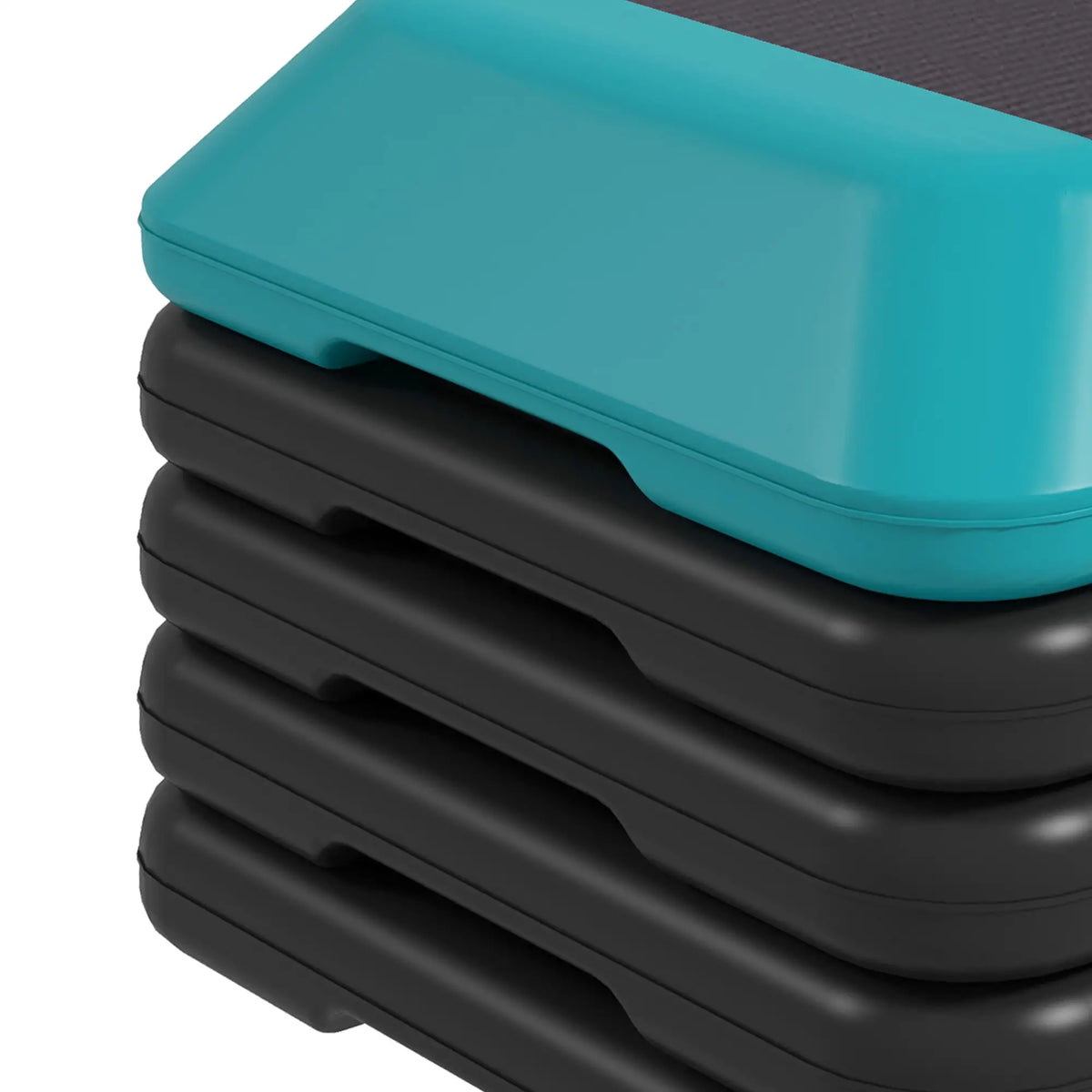 5-Level Adjustable Stepper, Aerobic Step Platform, 4" 6" 8" 10" 12", Blue Aerobic Equipment at Gallery Canada