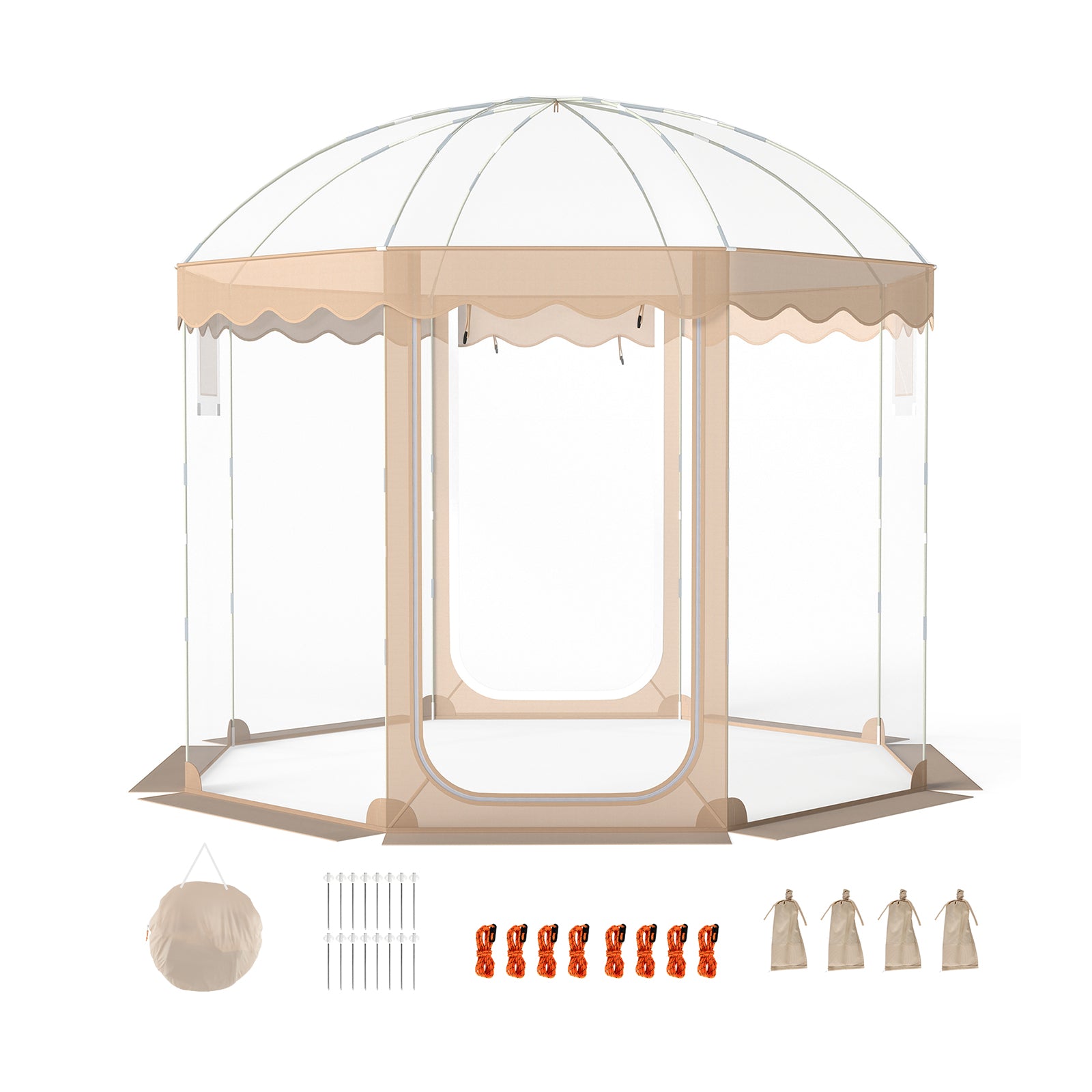Pop Up Bubble Tent 10x10 FT for 8-10 People Weatherproof Pod with 540° Panoramic Clear PVC Tents Options at Gallery Canada