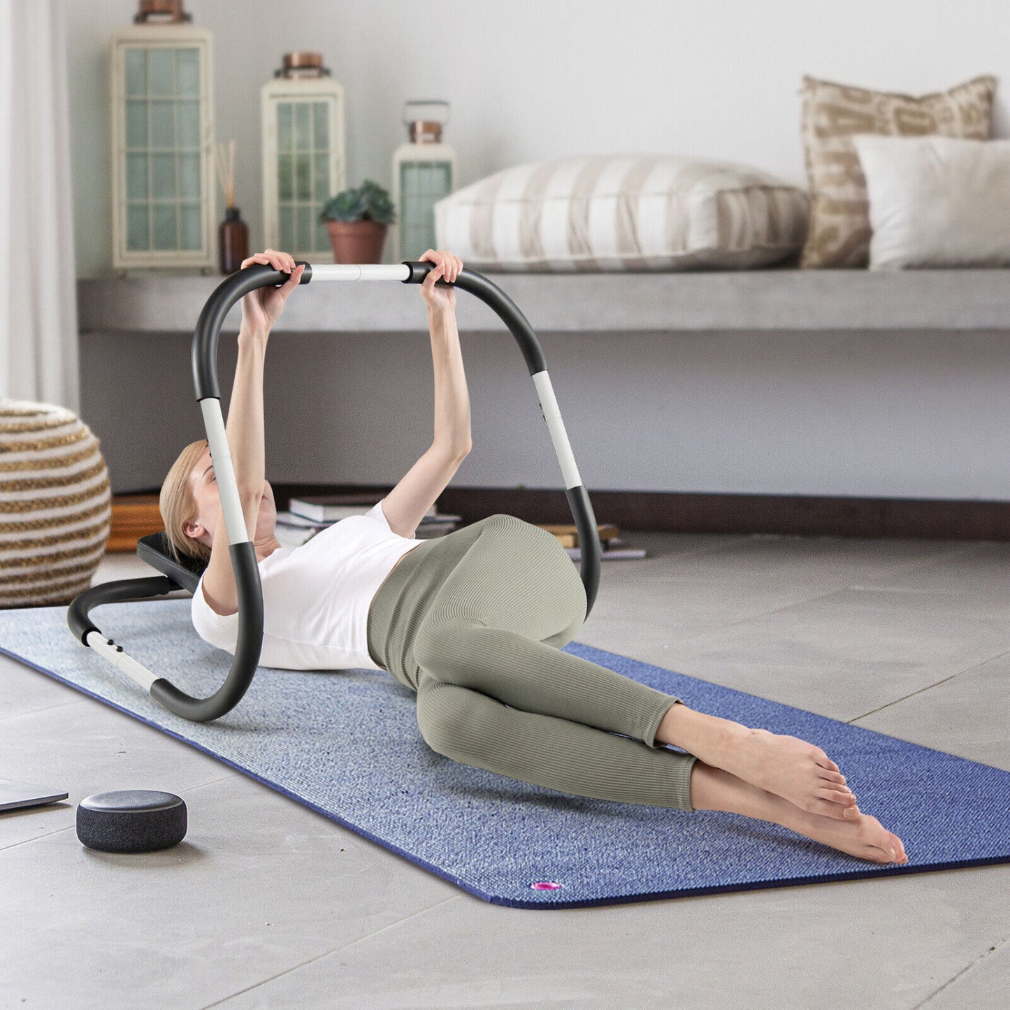 Portable Ab Trainer, Headrest And Foam Handle, White Benches Racks & Bars at Gallery Canada