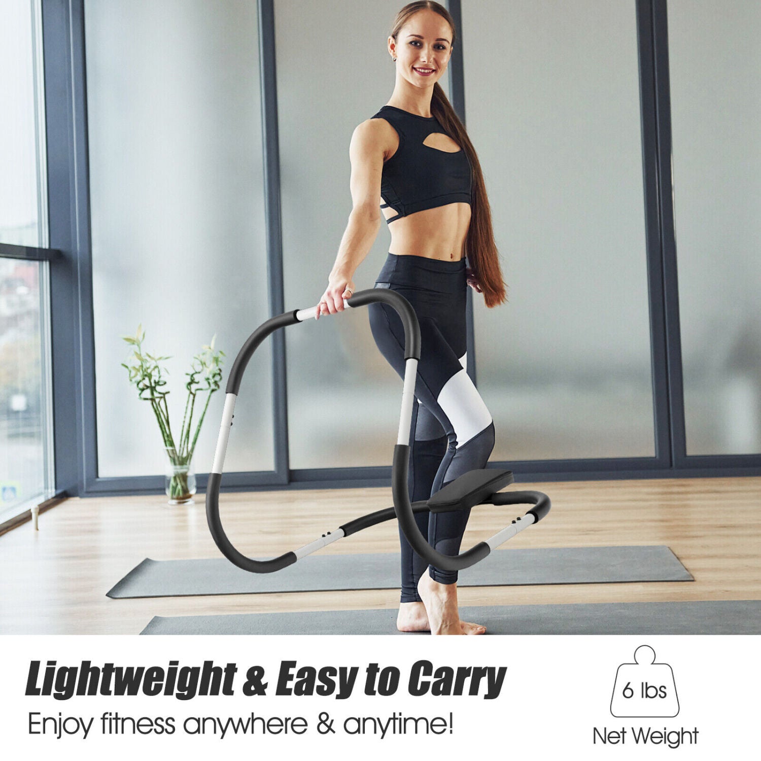 Portable Ab Trainer, Headrest And Foam Handle, White Benches Racks & Bars at Gallery Canada