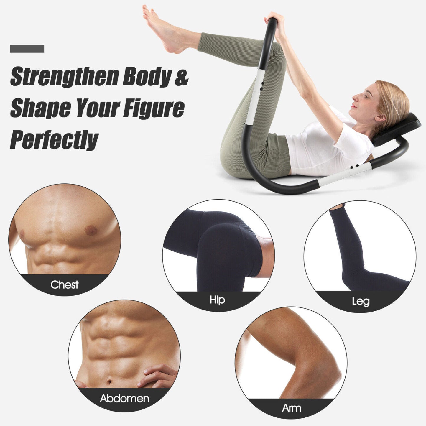 Portable Ab Trainer, Headrest And Foam Handle, White Benches Racks & Bars at Gallery Canada