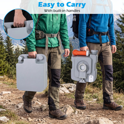 Portable Camping Toilet 22 L Detachable Waste Tank, Gray Portable Toilets & Showers at Gallery Canada
