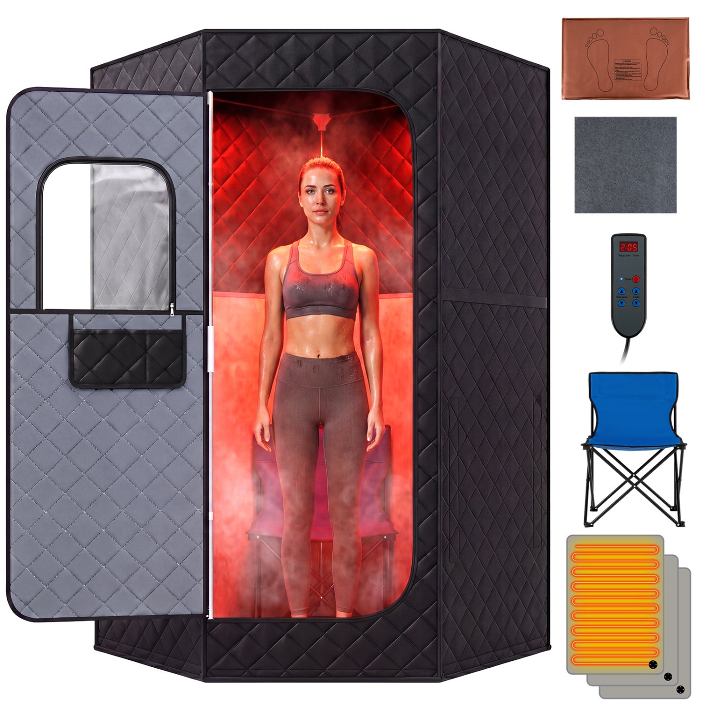 Portable Far Infrared Sauna Box Tent, Black Sauna at Gallery Canada