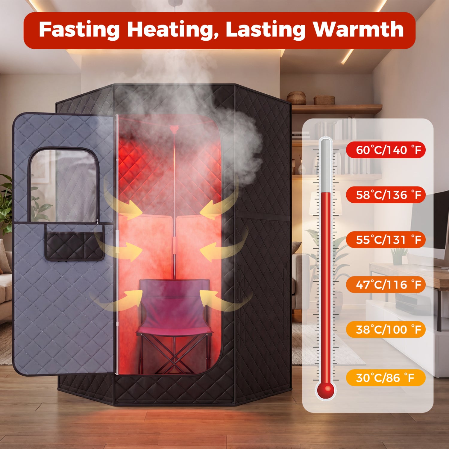 Portable Far Infrared Sauna Box Tent, Black Sauna at Gallery Canada