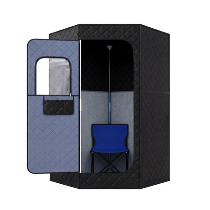 Portable Far Infrared Sauna Box Tent, Black Sauna Black at Gallery Canada