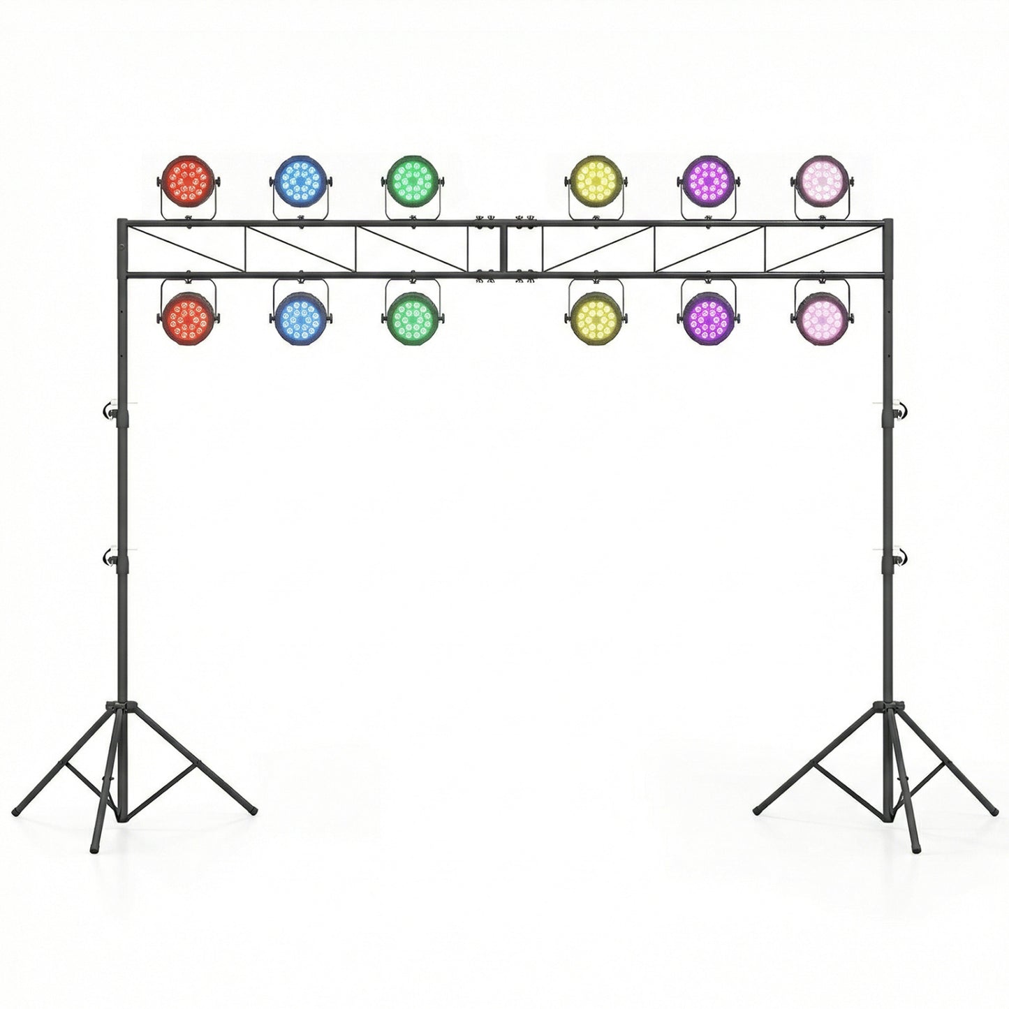 Portable Lighting Truss System Height Adjustable DJ Light Stand with 2 Folding Tripods Outdoor Decor Options at Gallery Canada
