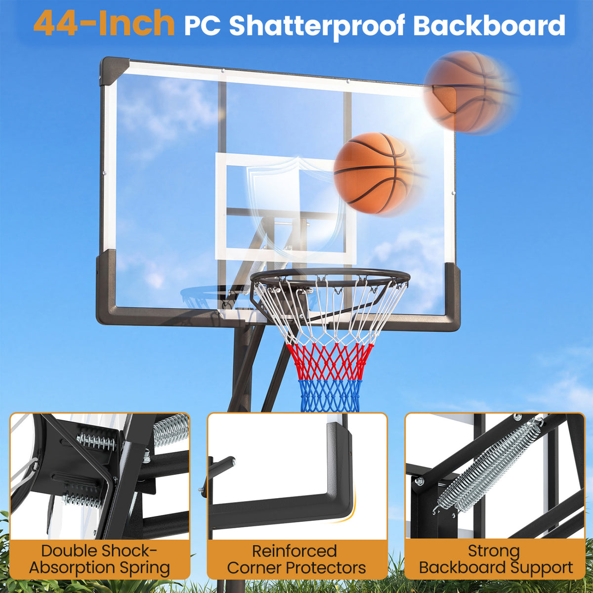Portable Basketball Hoop, Adjustable Goal System Sport Equipments at Gallery Canada