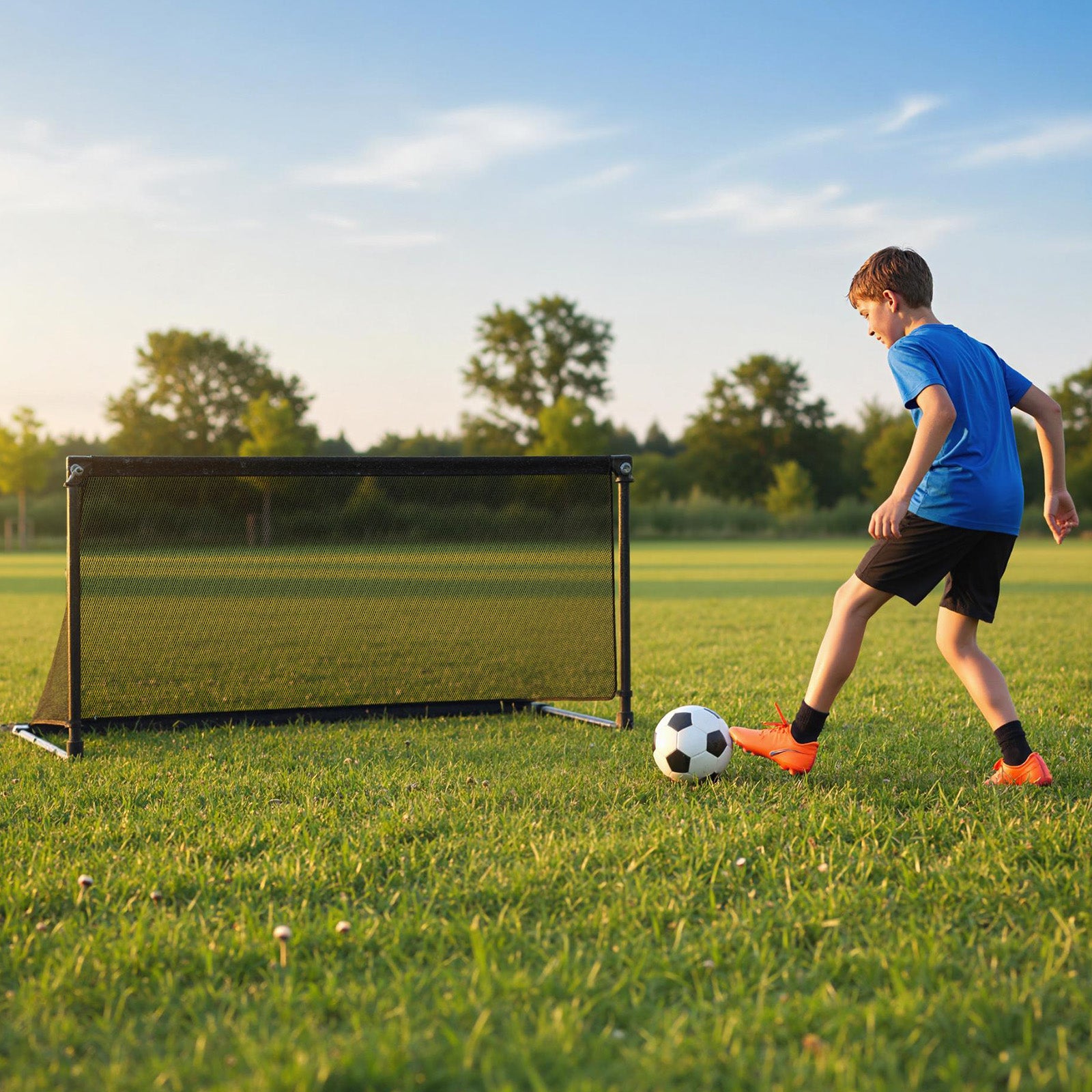 Portable POP Up Toddler Soccer Net with Metal Frame-L, Black Sport Equipments at Gallery Canada