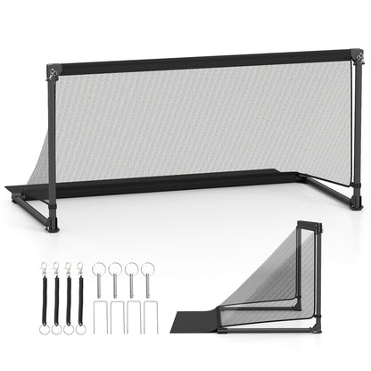 Portable POP Up Toddler Soccer Net with Metal Frame-L, Black Sport Equipments at Gallery Canada
