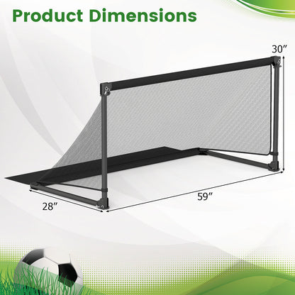 Portable POP Up Toddler Soccer Net with Metal Frame-L, Black Sport Equipments at Gallery Canada