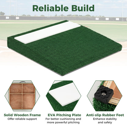 Portable Pitching Mound With Baseball Pitching EVA Carry Handle Golf at Gallery Canada