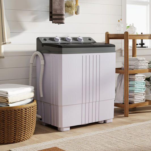Portable Washing Machine, Built-in Drain Pump, Gray Washing Machines Gray at Gallery Canada