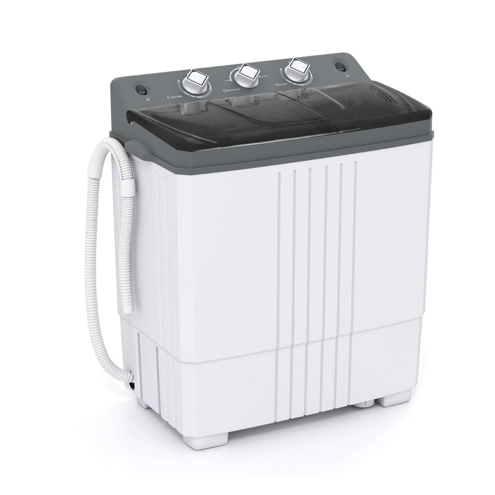Portable Washing Machine, Built-in Drain Pump, Gray Washing Machines at Gallery Canada