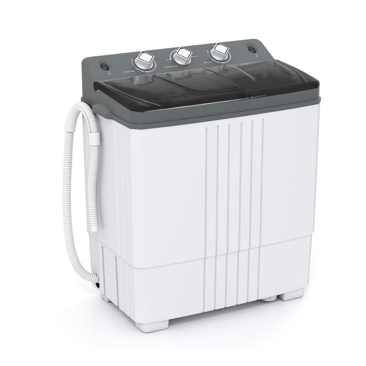 Portable Washing Machine, Built-in Drain Pump, Gray Washing Machines at Gallery Canada
