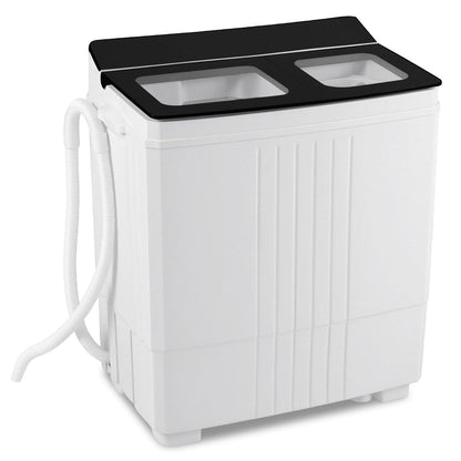 Portable Washing Machine, 12 LBS Washer 8 LBS Spinner, Black Washing Machines at Gallery Canada