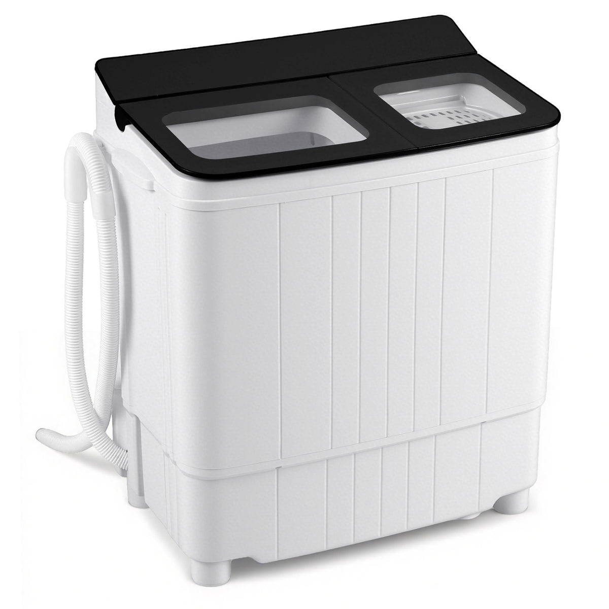 Portable Washing Machine 18 lbs Mini Laundry Machine with 11 LBS Washer, Black Washing Machines at Gallery Canada