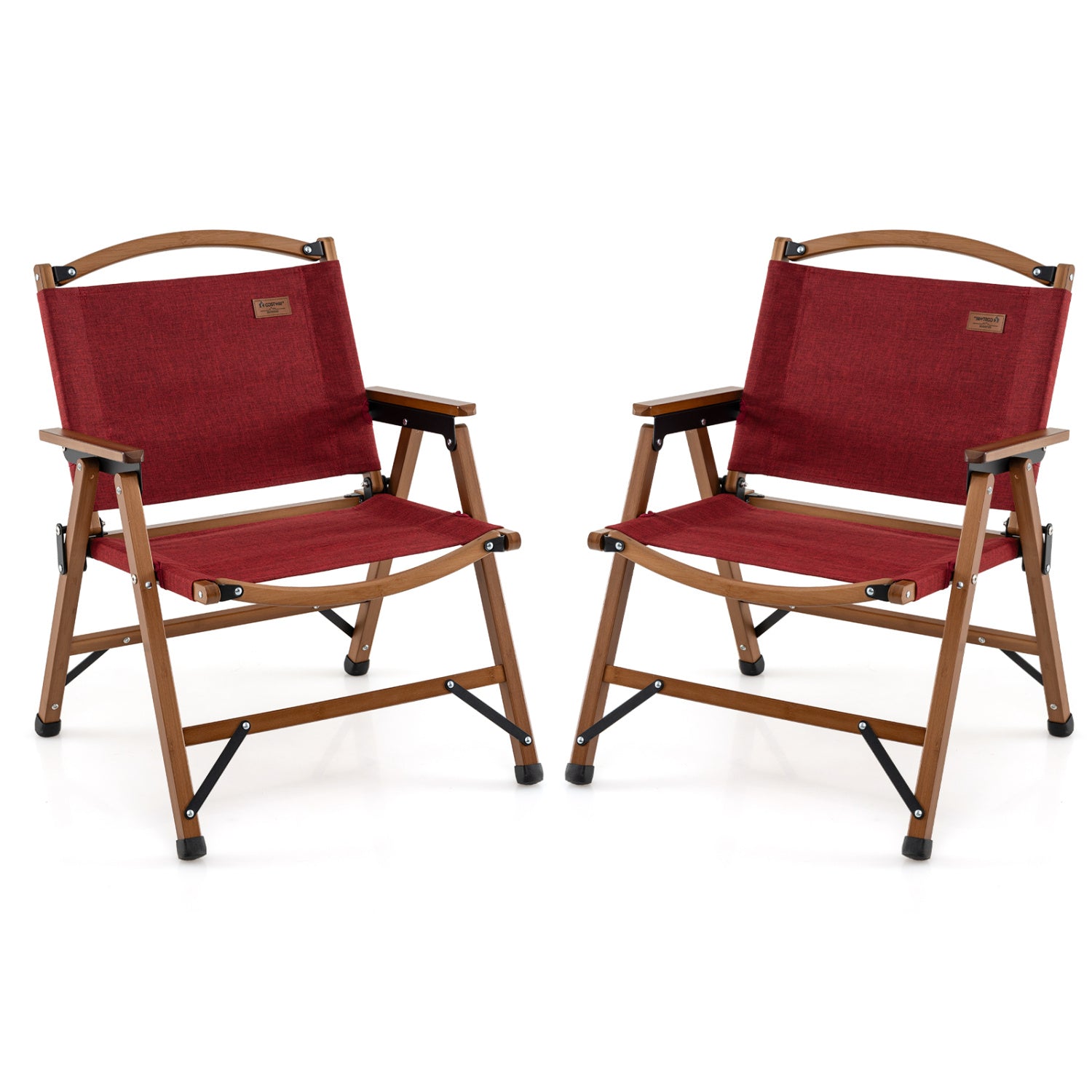 Portable Folding Camping Chair, Red Camping Furniture at Gallery Canada