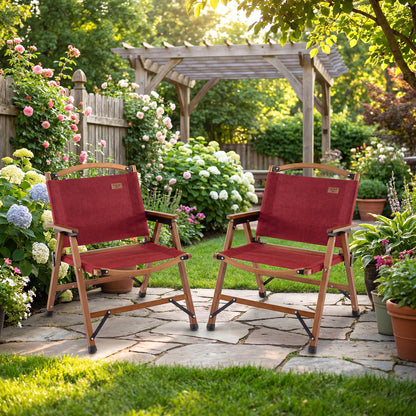 Portable Folding Camping Chair, Red Camping Furniture at Gallery Canada