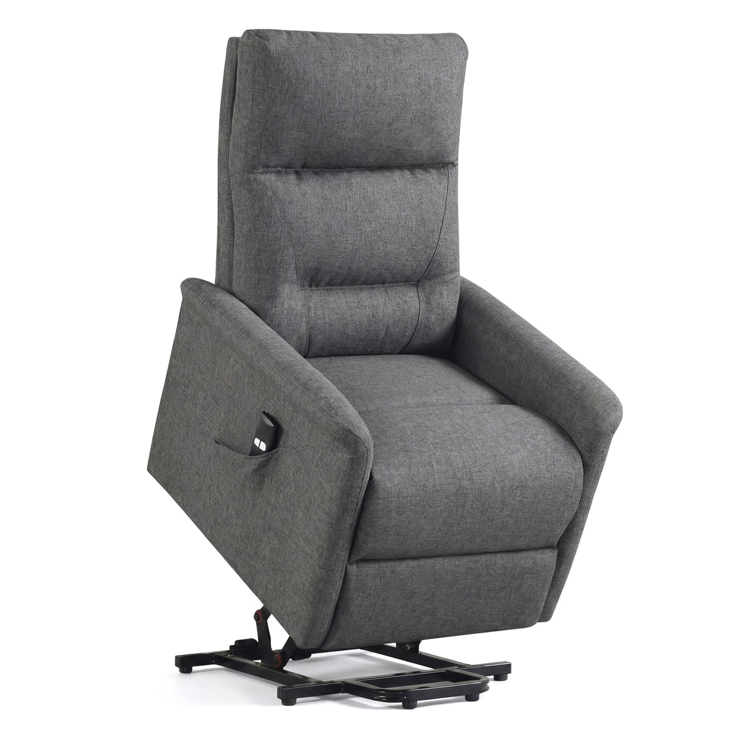 Power Lift Recliner Chair With Remote Control, Gray Recliners at Gallery Canada