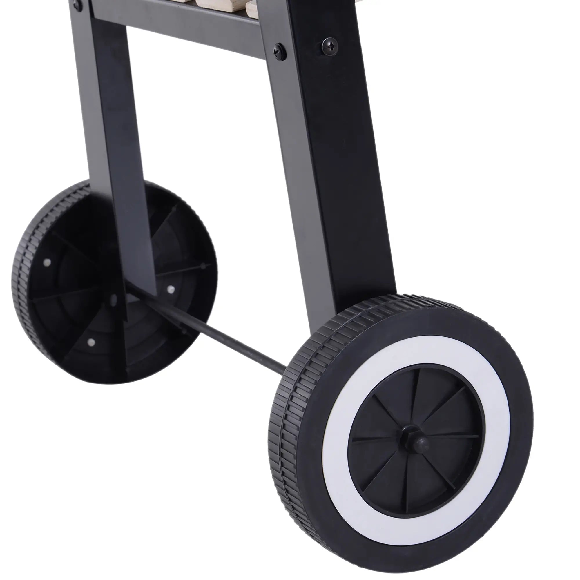 Charcoal BBQ Grill With Side Trays, Storage Shelf, Wheels Charcoal BBQ Grils at Gallery Canada
