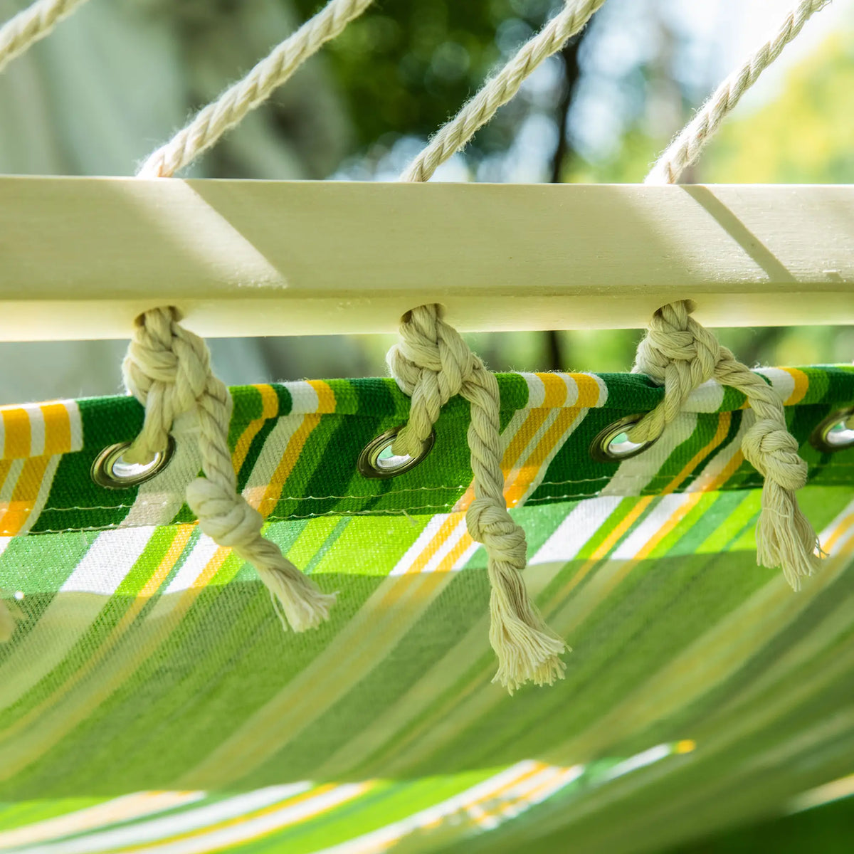 Patio Hammock With Pillow, Striped Camping Lounger, Green Camping Hammocks at Gallery Canada