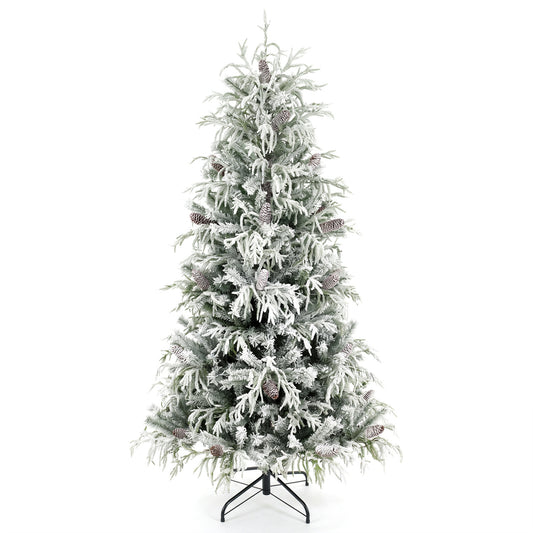 Pre-Lit Artificial Christmas Tree, Warm White LEDs, 7 Feet, White Christmas Tree White at Gallery Canada