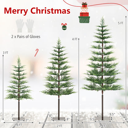 Pre-Lit Cypress Christmas Tree Set of 3, 443 PE Tips, 220 LED Lights Christmas Tree at Gallery Canada