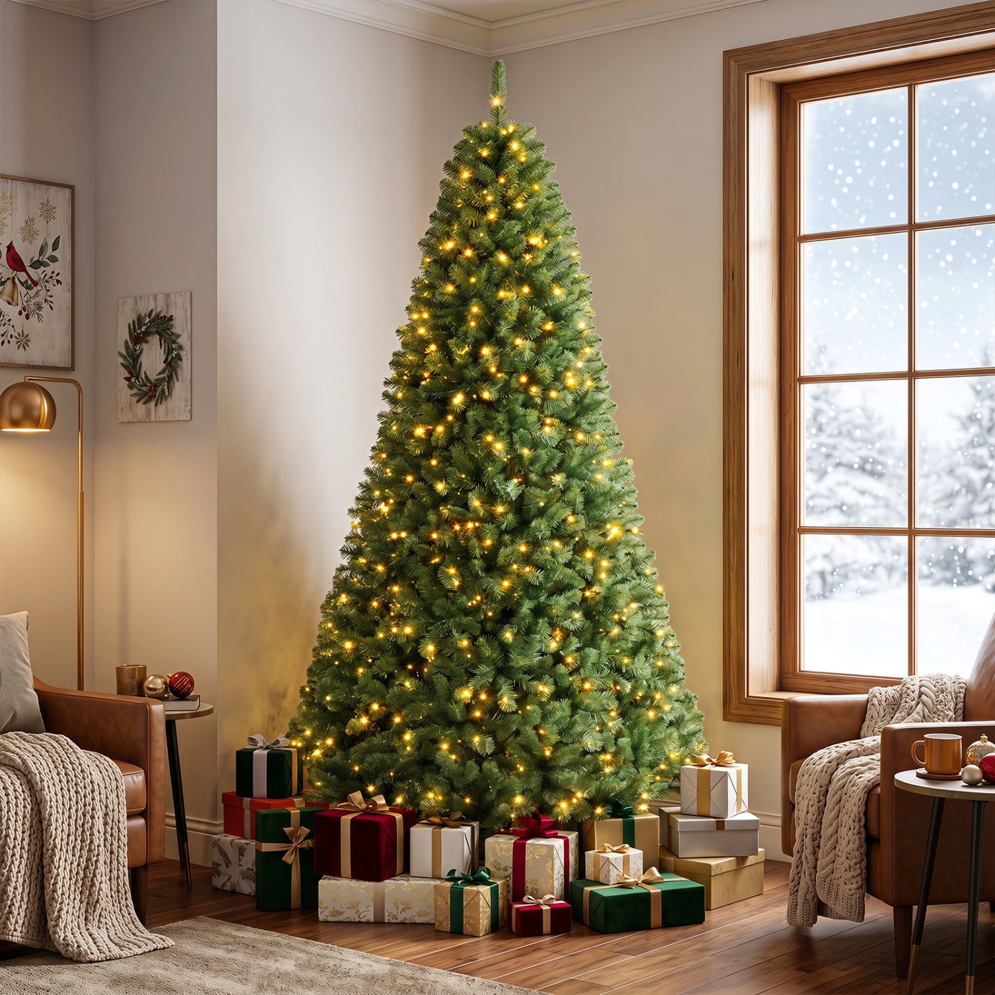 Pre-Lit Artificial Christmas Tree, 8 Ft, Green Christmas Tree at Gallery Canada