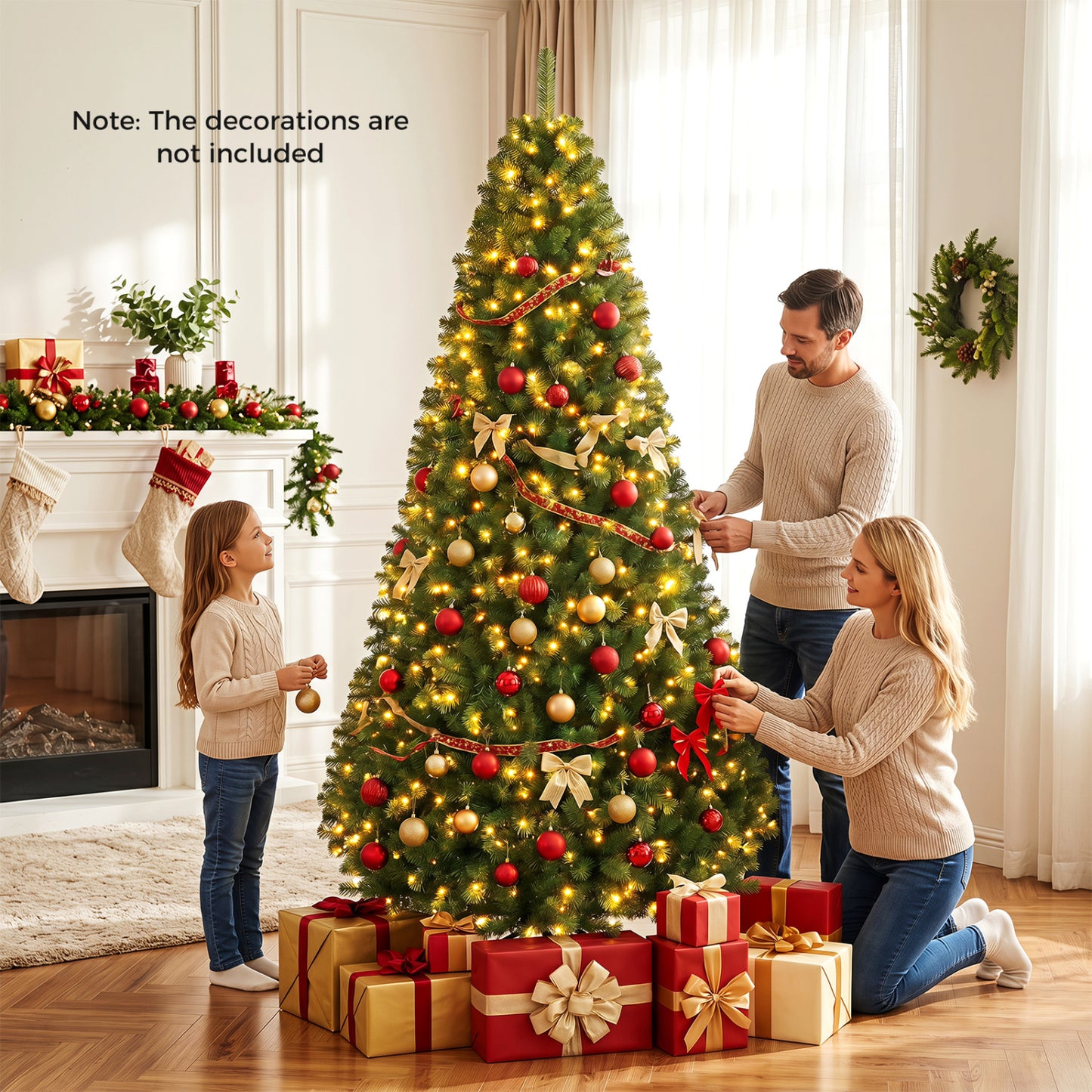 Pre-Lit Artificial Christmas Tree, 8 Ft, Green Christmas Tree at Gallery Canada