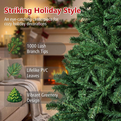 PVC Artificial Christmas Tree Hinged, 6 ft, Green Christmas Tree at Gallery Canada