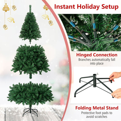 PVC Artificial Christmas Tree Hinged, 6 ft, Green Christmas Tree at Gallery Canada