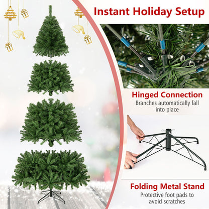 9 ft PVC Artificial Christmas Tree Hinged, Green Christmas Tree at Gallery Canada