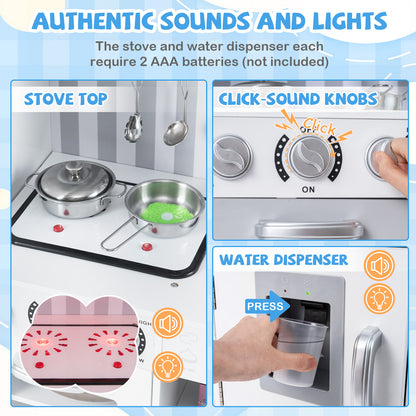 Pretend Play Kitchen For Kids, Silver Play Kitchen Sets at Gallery Canada